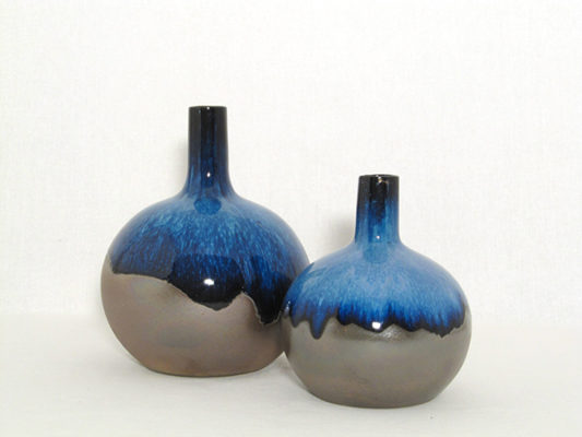 set-vasi-ceramica-blu