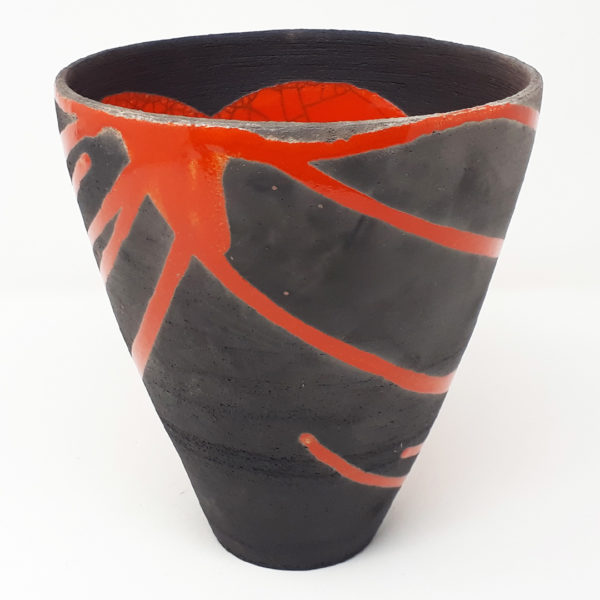 vaso-raku-rosso-nero